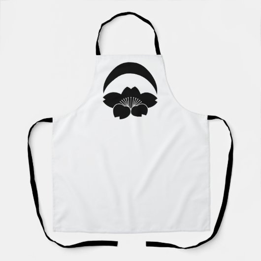 三日月下の桜 エプロン (正面)