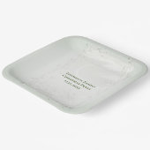 三日月凍っていワイルドフラワークリスマスディナー ペーパープレート (傾斜あり)