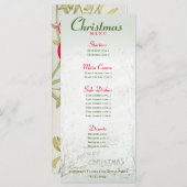 三日月凍っていワイルドフラワークリスマスディナー メニュー (正面/裏面)