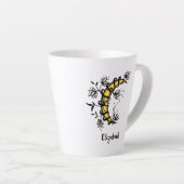 三日月包まれた（花のタトゥー）スタイル名 カフェラテマグ (右アングル)