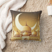 三日月威厳のある下のモスク クッション (ブランケット)