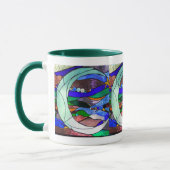 三日月形の月のマグ マグカップ (左)