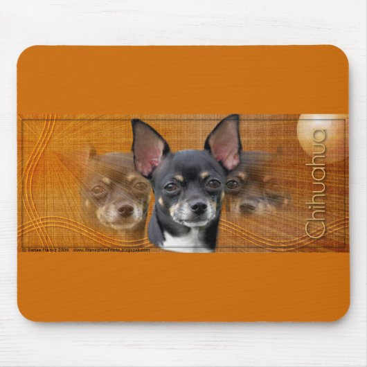 三日月形の月-イザベラ マウスパッド (正面)