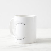 三日月形の月 コーヒーマグカップ (正面左)