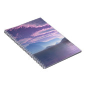 三日月形湾のサイファイの景色の螺線形ノート ノートブック (右側)