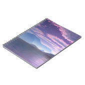 三日月形湾のサイファイの景色の螺線形ノート ノートブック (左側)