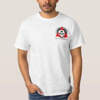 三日月形都市Eskrimaの小型のロゴ Tシャツ