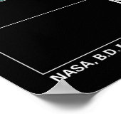 三日月星雲6888ハッブル望遠鏡 ポスター (角)