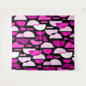 三日月模様010921 – マゼンタピンク タペストリー (正面(横))