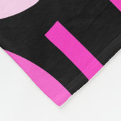 三日月模様010921 – マゼンタピンク フリースブランケット (角)