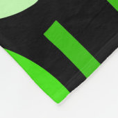 三日月模様010921 – 緑 フリースブランケット (角)