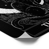 三日月猫タロットカード グラフィック タロット猫 ポスター (角)