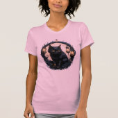 三日月猫 Tシャツ (正面)