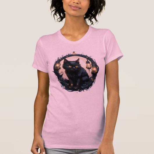 三日月猫 Tシャツ (正面)