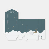 三日月&スターズネイビーブルーバプティスビーボックス フェイバーボックス (折り畳みなし)