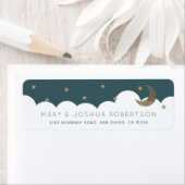 三日月&スターズネイビーブルーラベル ラベル (インサイチュ)