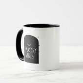 三日月 – ビーブス不気味ハロウィーンコーヒー マグカップ (正面左)