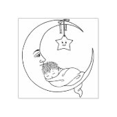 三日月(ベビー) ラバースタンプ (インプリント)