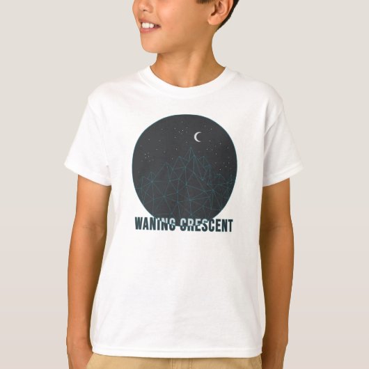 三日月(減少中) Tシャツ (正面)