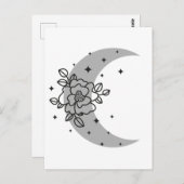 三日月（花のトートバッグ付き） ポストカード (正面/裏面)