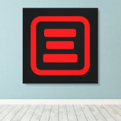 三日本の番三 【San】漢字 キャンバスプリント (インサイチュ (ウッドフロア))