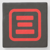 三日本の番三 【San】漢字 ストーンコースター (正面)