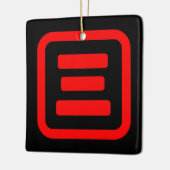 三日本の番三 【San】漢字 セラミックオーナメント (左)