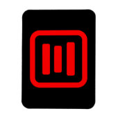 三日本の番三 【San】漢字 マグネット (縦)