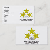 三星のカスタムな建築Product/s 名刺 (正面/裏面)