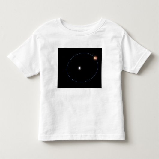 三星系の時計状の軌道 トドラーTシャツ (正面)