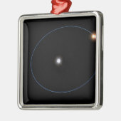 三星系の時計状の軌道 メタルオーナメント (左)