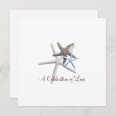 三星魚お祝い結婚ズ 招待状 (正面/裏面)