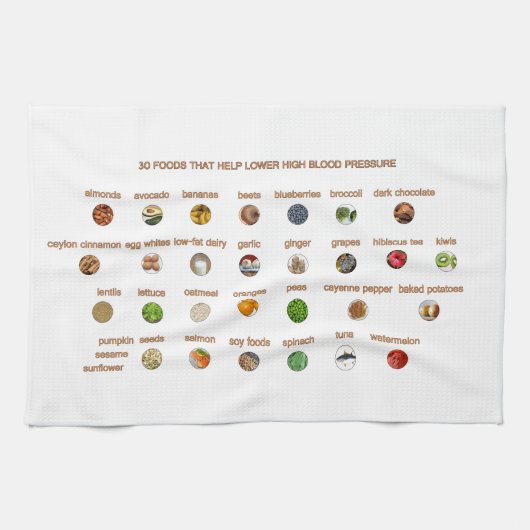 三最高の十高救済血圧を下げる食品 キッチンタオル (横)