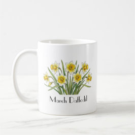 三月の水仙の花 コーヒーマグカップ