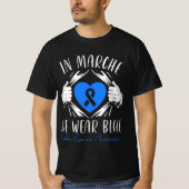 三月はブルーのTシャツ Tシャツ (正面)
