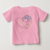 三月夜の子守唄を聞かせて ベビーTシャツ (正面)