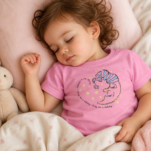 三月夜の子守唄を聞かせて ベビーTシャツ