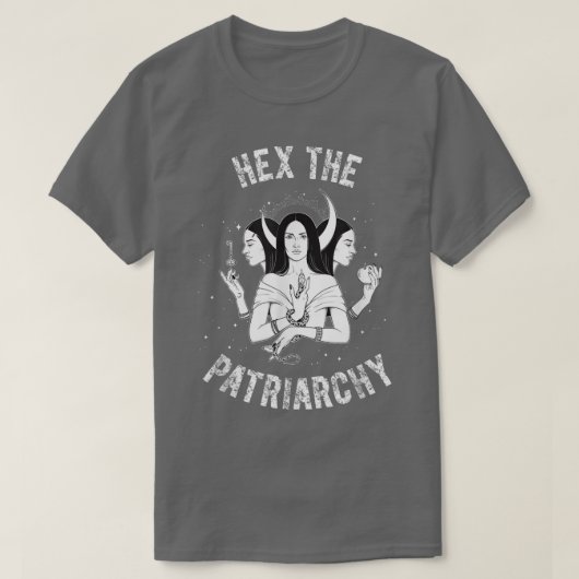 三月女神フェミンを家父長制に追い込む Tシャツ (デザイン正面)