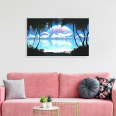 三月湾（日） キャンバスプリント (インサイチュ (リビング))