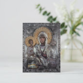 三本の手の聖母イコン宗教デザイン ポストカード (スタンド正面)