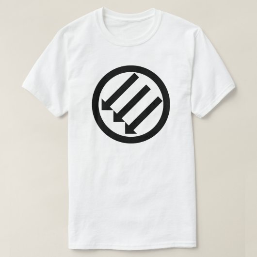 三本の矢 反ファシズム Tシャツ (デザイン正面)