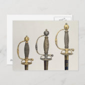 三本フランスの刀の柄 ポストカード (正面/裏面)