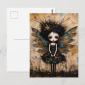 三本足の小さなかわいい妖精 ポストカード (正面/裏面)