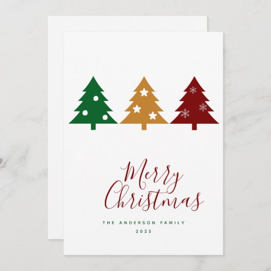 三松雪スターズメリークリスマス シーズンカード (正面/裏面)