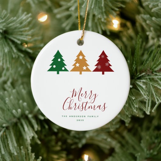 三松雪スターズメリークリスマス セラミックオーナメント (ツリー)