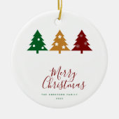 三松雪スターズメリークリスマス セラミックオーナメント (正面)