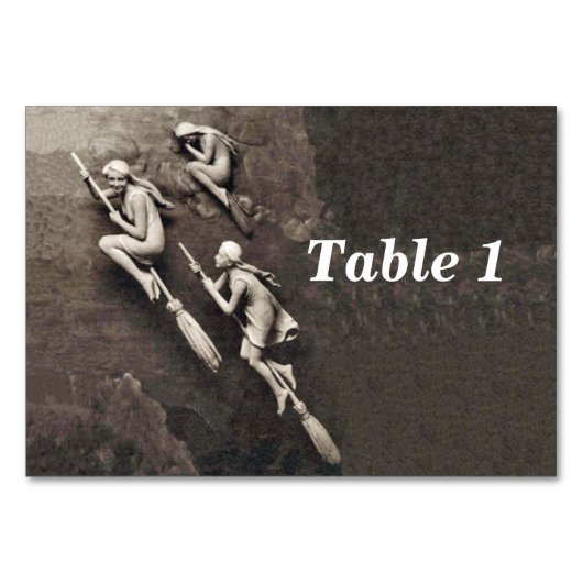 三次元かわいらしルックウィッチズ テーブルナンバー (正面)