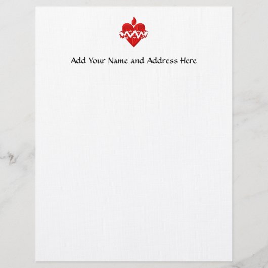 三次元イエスの聖なるハート レターヘッド (正面)