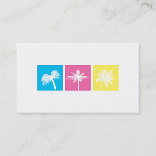 三正方形-やし 名刺 (正面)