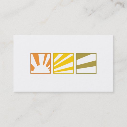 三正方形-日没 名刺 (正面)